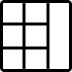 Fototapeta premium Net square grid with right content bar