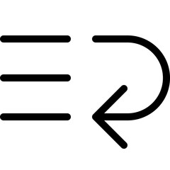 Descend sorting arrow list arrangement prioritize button