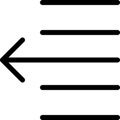 Narrow document page-setup text left shift arrow