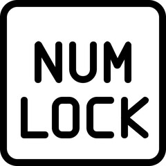 Number lock pad function button in computer keyboard