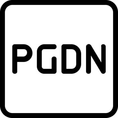 Page down function key in computer keyboard layout