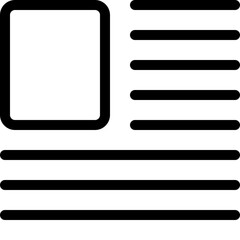 Sample bio data format with picture attachment at left side