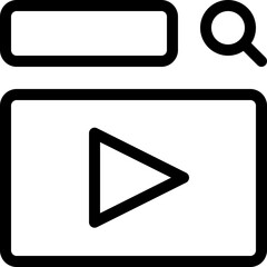 Video hosting website search results displayed online