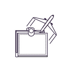 airplane flying vehicle with wallet money