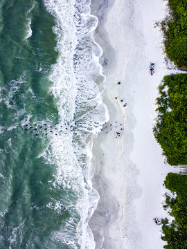 Naples Florida Aerial Old Pier