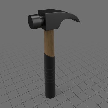 Curved claw hammer