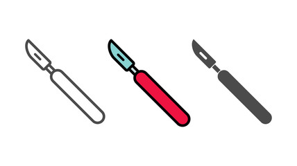 Scalpel vector icon sign symbol