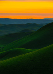 Rolling Green Hills in Northern California