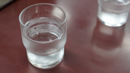 京都　ラーメン屋　水　ラーメン　食べ物　写真素材
