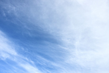 Blue sky white cloud white background. Beautiful sky and clouds in the afternoon.