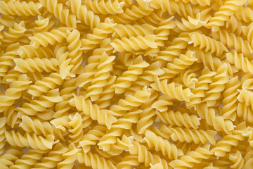 Fusilli pasta background