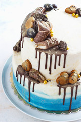 Tiered birthday cake