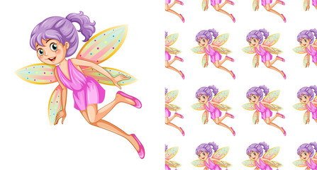 Seamless pattern for wallpaper, wrapping isolated on white