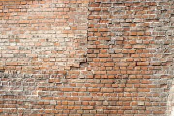 Old boiler house brick wall 