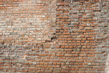 Old boiler house brick wall 