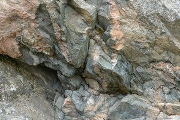 Fragment of the rock.