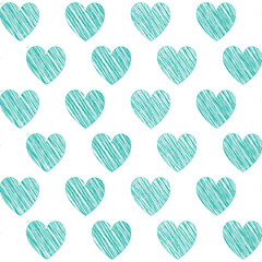 Hand-drawn seamless pattern with cute objects.