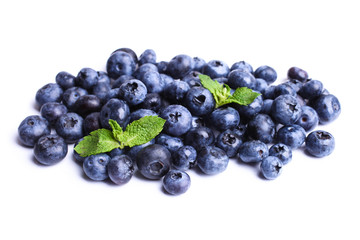 blueberry with mint