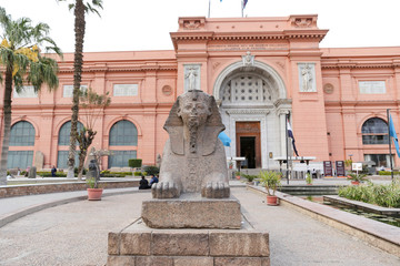 Front of Egyptian Museum, Cairo, Egypt - obrazy, fototapety, plakaty