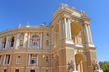 Fototapeta na wymiar Odessa National Academic Theatre of Opera and Ballet, Odessa, Ukraine