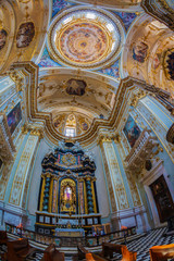 Fototapeta na wymiar Interior of Cattedrale di Sant Alessandro, Bergamo, Italy