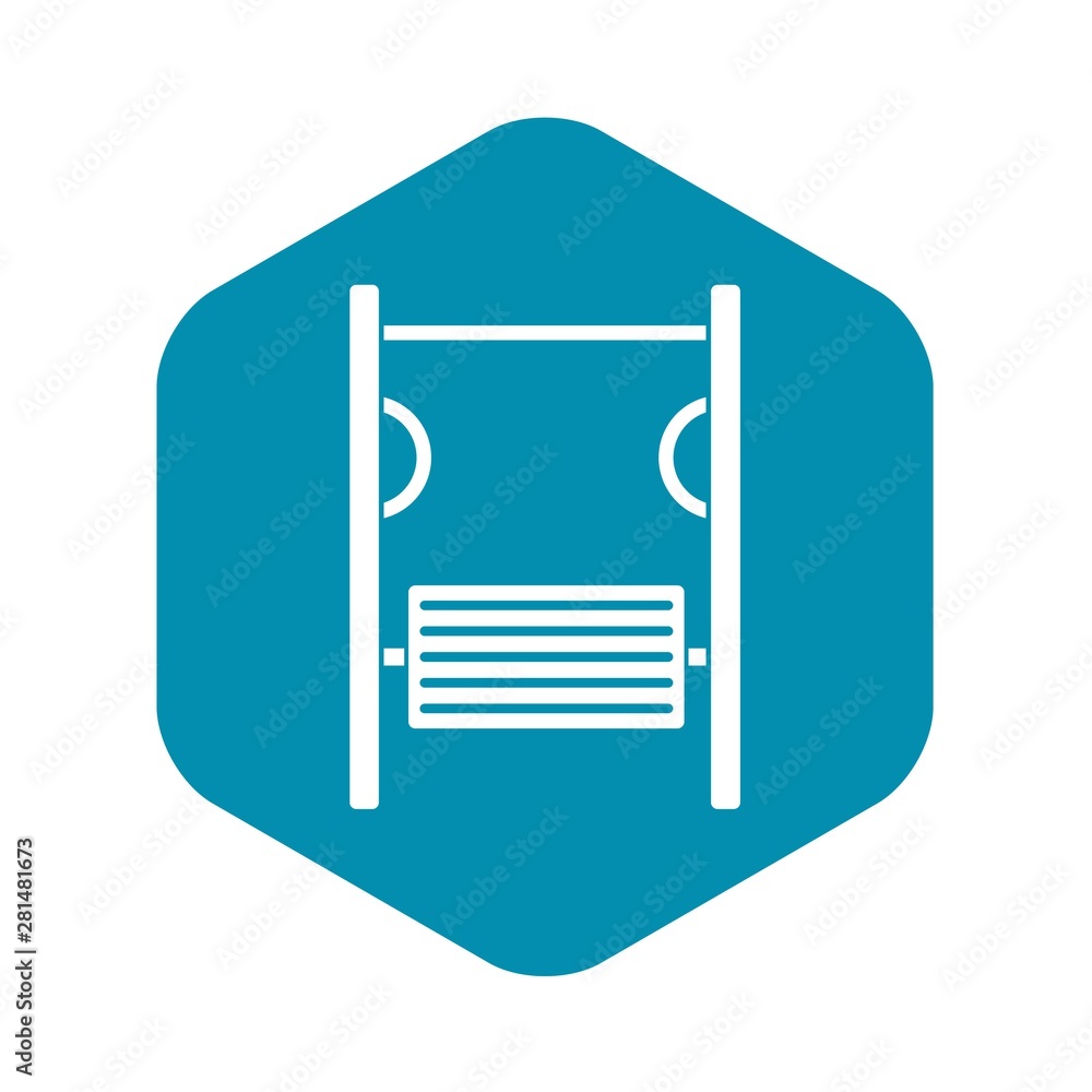 Aufkleber playground simulator icon. simple illustration of playground simulator vector icon for web