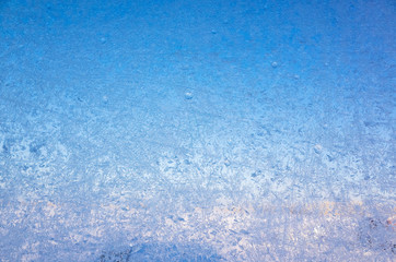 Frost on the window glass, texture