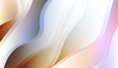 Template Abstract Background With Curves Lines. For Cover Page, Landing Page, Banner. Vector Illustration with Color Gradient.