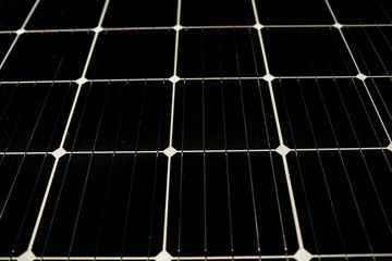 Solar panel in sunny day, alternative electricity source.