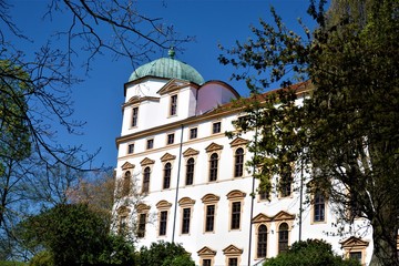 The castle in Celle hidden behind trees