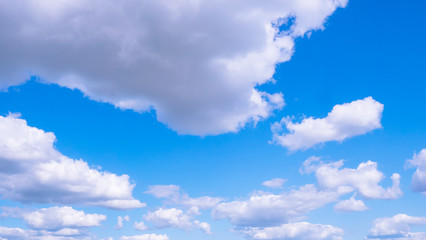 clouds on a background of blue sky