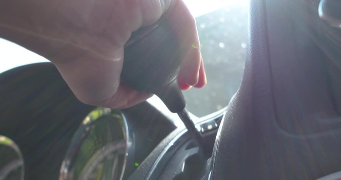 Shifting vehicle gears from park in to drive