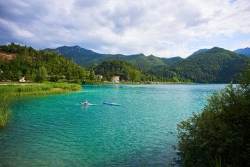 Mountain Lake Lago di Ledro, Italy