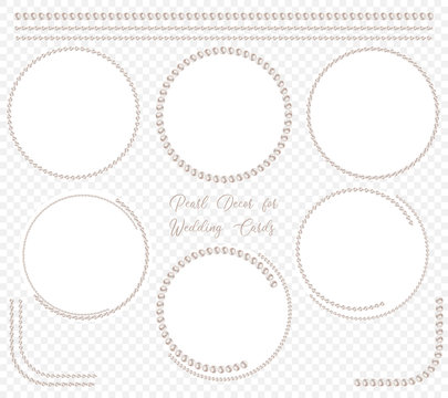 Pearl elements for wedding decoration