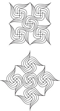 ornament svastika symbol print icon decor