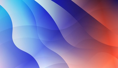 Abstract Wavy Background. For Design, Presentation, Business. Vector Illustration with Color Gradient.