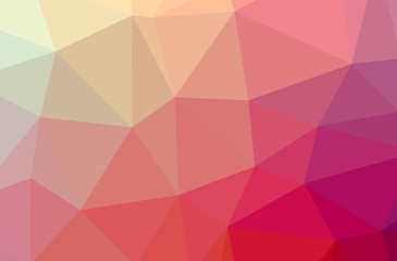 Illustration of abstract Red horizontal low poly background. Beautiful polygon design pattern.