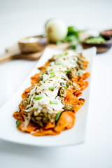 Sweet Potato Loaded Nachos with Lentils