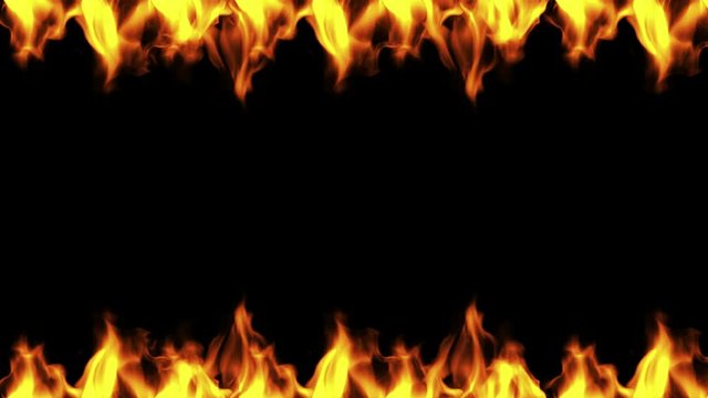 Fire frame animation. 3d 3d illustration.