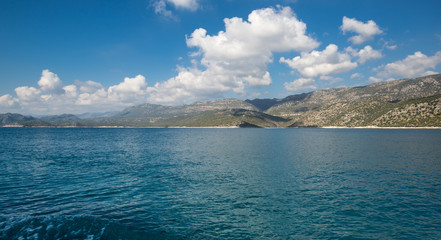 The coast of Mediterranean sea
