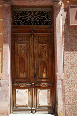 old wooden door in Spain