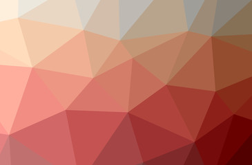 Illustration of abstract Red horizontal low poly background. Beautiful polygon design pattern.