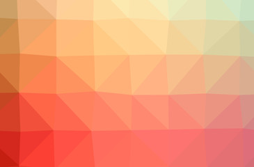 Obraz premium Illustration of abstract Orange, Pink, Red horizontal low poly background. Beautiful polygon design pattern.