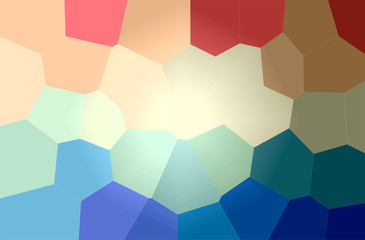 Abstract illustration of blue and brown Giant Hexagon background