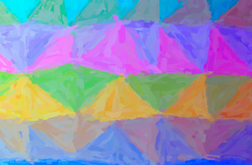Fototapeta na wymiar Abstract illustration of green, purple, yellow Impressionist Impasto background