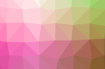Obraz premium Illustration of abstract Pink horizontal low poly background. Beautiful polygon design pattern.