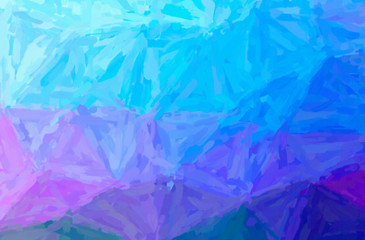 Abstract illustration of blue, purple Impressionist Impasto background