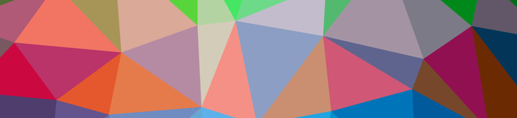 Illustration of abstract Blue, Orange, Pink, Red banner low poly background. Beautiful polygon design pattern.