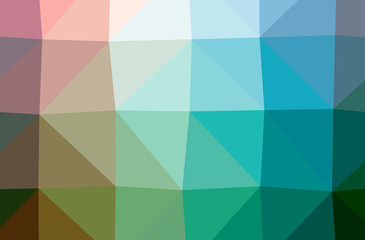 Illustration of abstract Blue And Brown horizontal low poly background. Beautiful polygon design pattern.