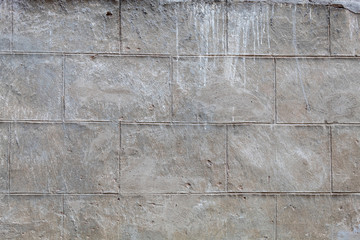 Weathered Grey Concrete Blocks Wall Texture